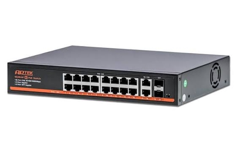 APTEK SG1164P Switch 16 port PoE Gigabit