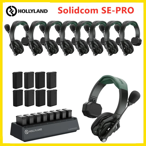 Bộ tai nghe liên lạc nội bộ không dây Hollyland Solidcom SE Pro bộ 9
