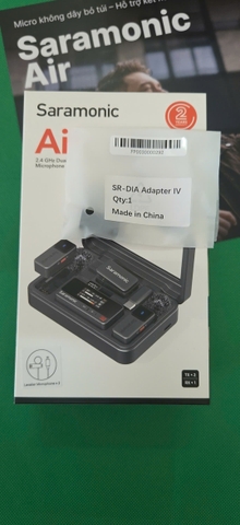 Micro thu âm Saramonic Air 02 (TX+TX+RX+LAV ) tặng kèm adapter lightning (SR-DIA ADAPTER IV)