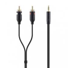 Cáp Nối Âm Thanh 3.5 To RCA Belkin F3Y116bt2M Đầu Cắm Mạ Vàng