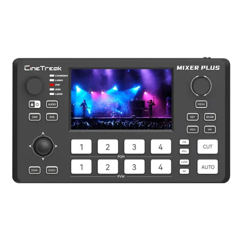 CineTreak Mixer Plus – Bàn trộn hình 4 kênh HDMI, PTZ control, Chroma Key