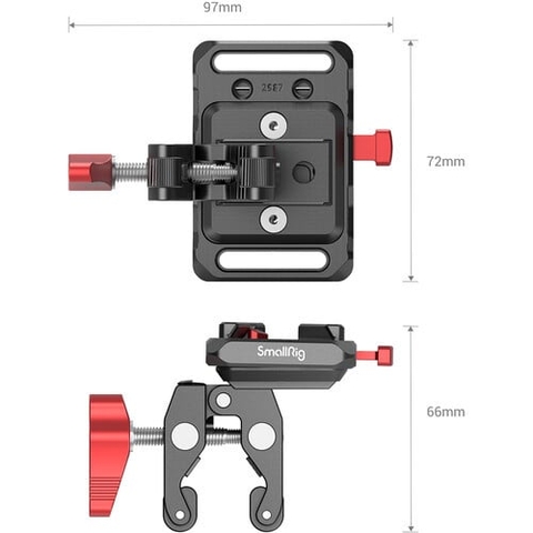 Giá đỡ Pin tích hợp Kẹp càng cua dành cho các loại Pin V Mount – SmallRig 2989 (NRUS7)