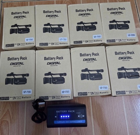 Pin NP-F990 dùng cho máy quay phim , Đèn Video Light, Màn hình HD- Monitor...