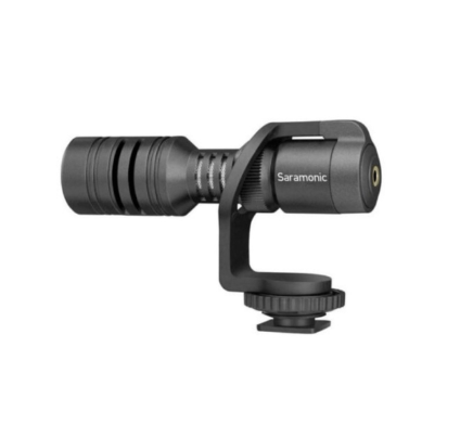 Micro shotgun thu âm dành cho máy ảnh DSLR và điện thoại Saramonic Vmic Mini ngàm 3.5mm chính hãng