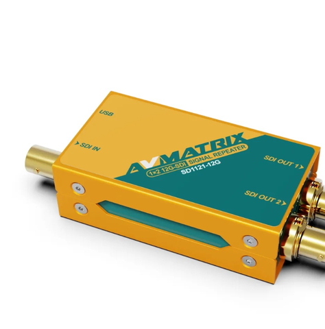 Bộ chia tín hiệu AVMATRIX SD1121 ( 1 ra 2 - 12G-SDI SIGNAL REPEATER )
