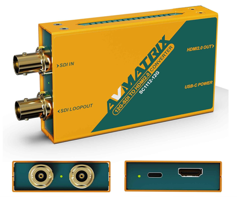 Converter AVMATRIX 12G-SDI to HDMI 2.0 4K