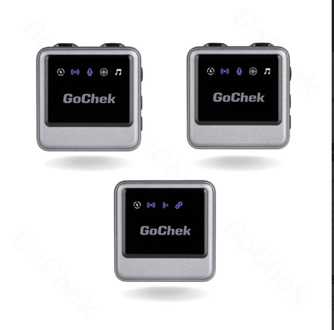 Micro thu âm không dây GoChek Ultra Plus B cho máy ảnh và điện thoại - Bộ 2 mic