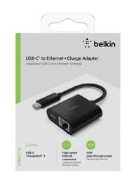 Hub chuyển đổi, USB-C to GIGABIT ETHERNET,Belkin - INC001btBK