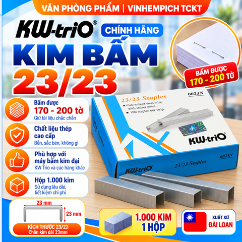 Kim bấm 23/23 KW (170-200 tờ) chính hãng