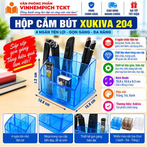 HỘP CẮM BÚT XUKIVA 204