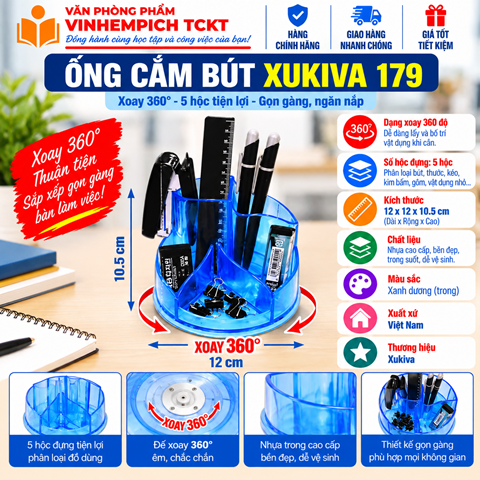 HỘP CẮM BÚT XUKIVA 179