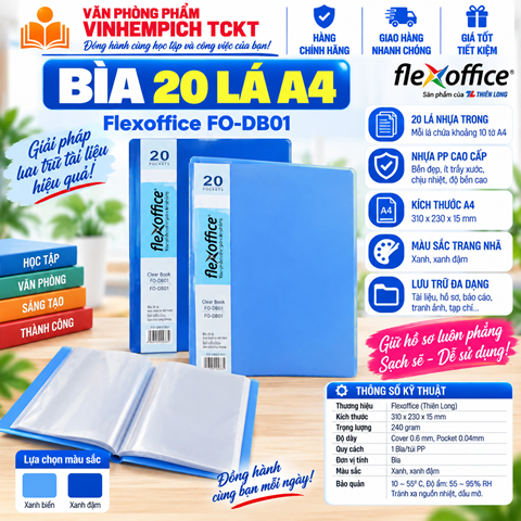 BÌA 20 LÁ A4 FO-DB01