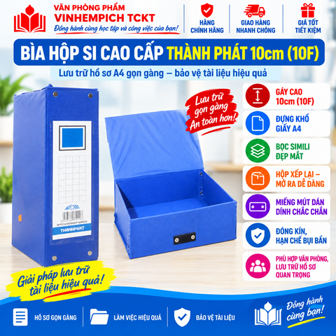 Bìa hộp si cao cấp Thành Phát 10cm