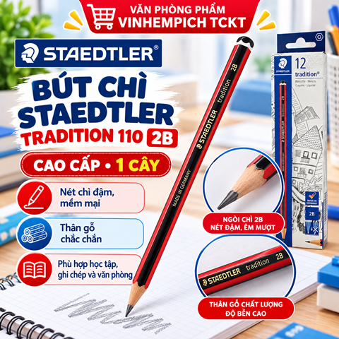 [cao cấp 1 cây] Viết Chì Staedtler 110 2B Viết Chì Staedtler 110 2B