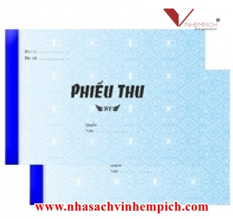 PHIẾU THU 3 LIÊN NY 13X19CM (50 BỘ=150 TỜ)