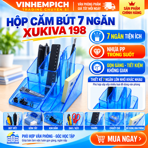 HỘP CẮM BÚT XUKIVA 198