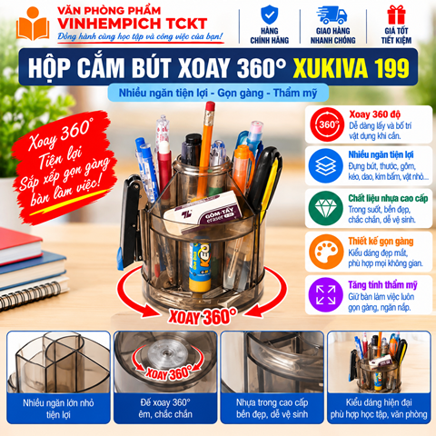 HỘP CẮM BÚT XUKIVA 199 (172 LỚN)