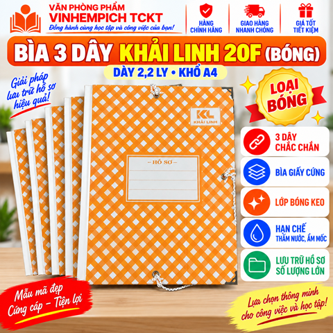 BÌA 3 DÂY 20F BÓNG KHẢI LINH KL