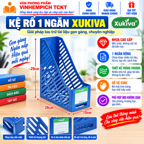 KỆ RỔ 1 NGĂN XUKIVA 187