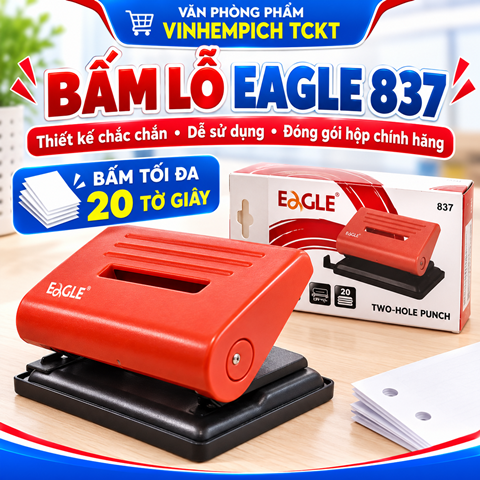 MÁY BẤM LỖ EAGLE 837