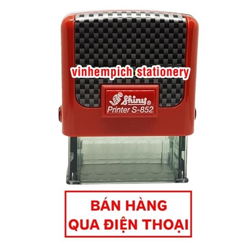 Con dấu BÁN HÀNG QUA ĐIỆN THOẠI Shiny S-852