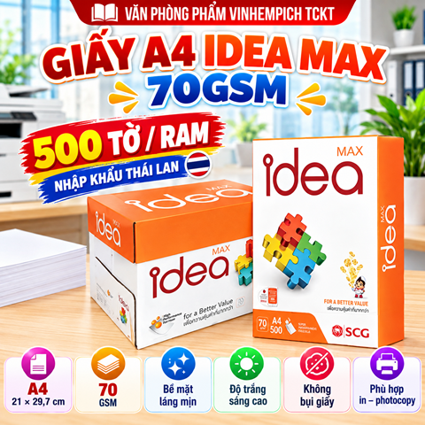 GIẤY A4 70 IDEA
