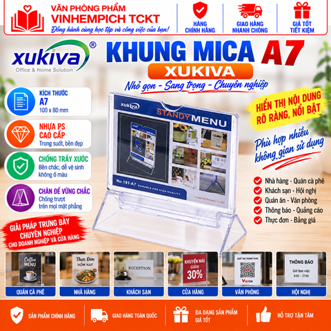 KHUNG THỰC ĐƠN MICA - 191-A7