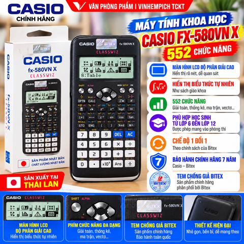 Máy Tính Casio FX-580VN X
