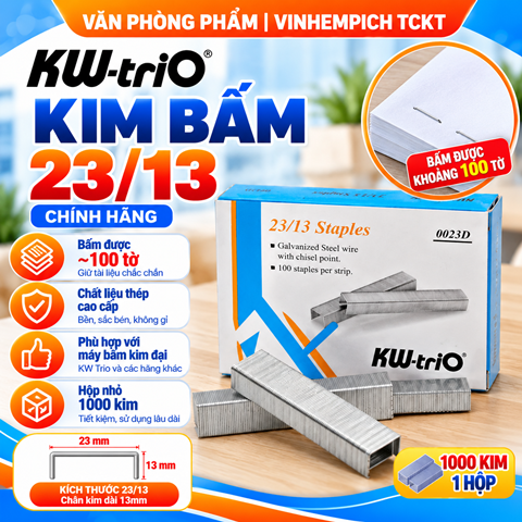Kim bấm KW TriO 23/13 chính hãng