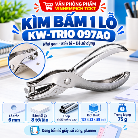 Kìm bấm lỗ 97A0 - 8 tờ