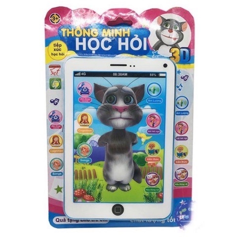 Đồ chơi bảng Mèo Tom thông minh (kèm sẵn pin)  hát kể chuyện đọc thơ cho bé