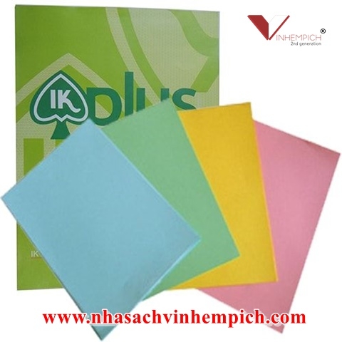 Giấy bìa THÁI MÀU A4 IK Plus 180gsm (100 tờ/xấp)