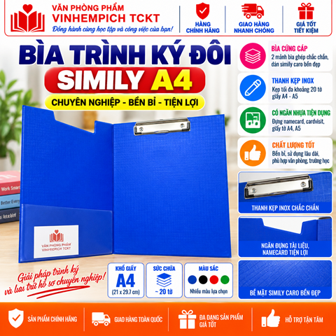 Bìa trình ký kép simily tốt THÀNH PHÁT