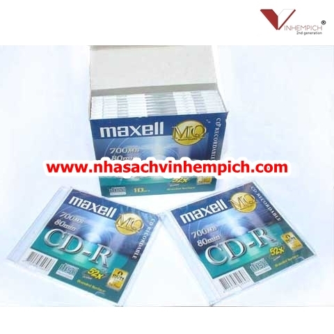 Đĩa CD Maxell có vỏ - 1 cái kèm hộp nhựa