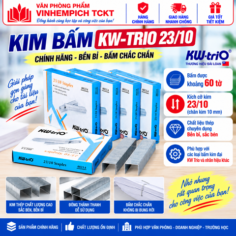 Kim bấm KW TriO 23/10 chính hãng