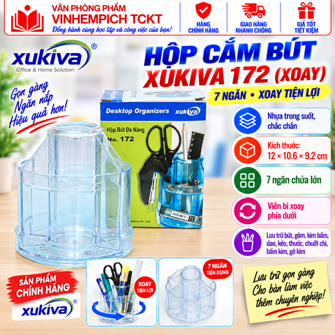 HỘP CẮM BÚT XUKIVA 172 (XOAY)