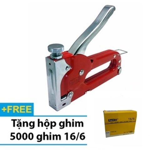 Kìm bấm ghim TOP TST-50011 kèm 5000 ghim 16/6 (KÌM BẤM ĐINH GHIM, S.ÚNG BẮN ĐINH GHIM)