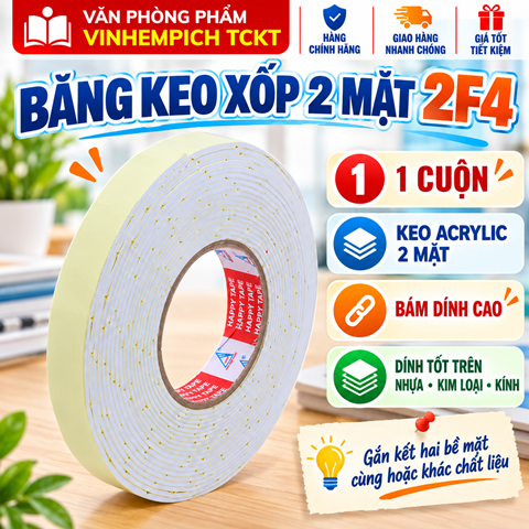 BĂNG KEO XỐP 2.5f 9yds