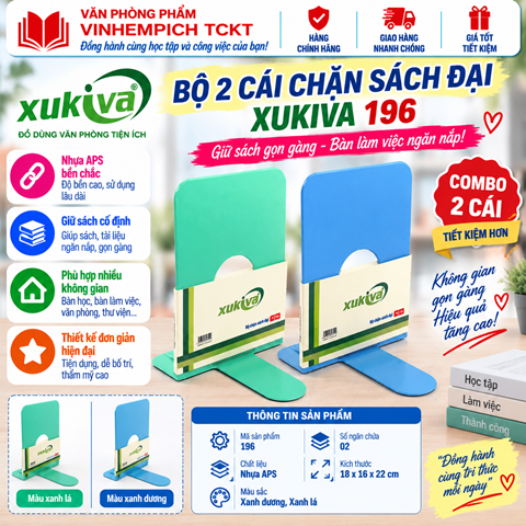 BỘ 2 CÁI CHẶN SÁCH ĐẠI XUKIVA 196