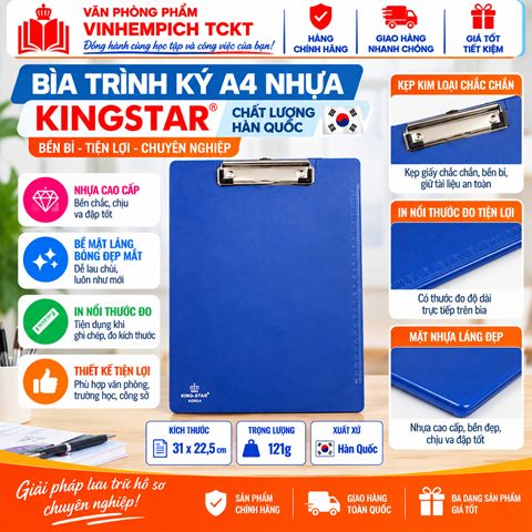 TRÌNH KÝ SI ĐƠN A4 KING-STAR