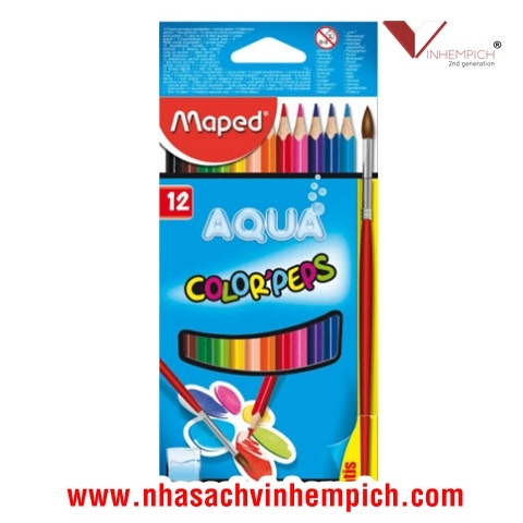 Bút Chì Màu Nước Maped - 12 Màu