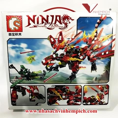 BỘ ĐỒ CHƠI LẮP RÁP NINJA THUNDER SWORDSMAN NO.S8500 460 PCS