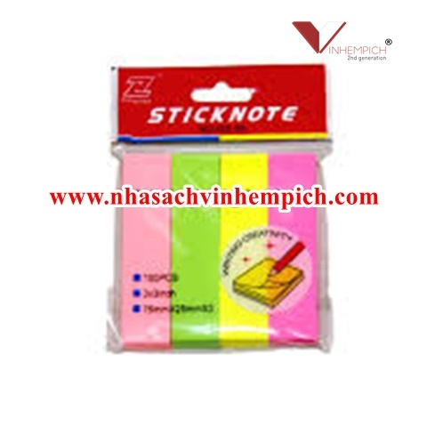Giấy note GS08 4 màu dài Đài Loan