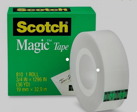 Băng Keo Ma Thuật 3M 810 Scotch Magic Tape - dán tiền không nhìn thấy băng keo loại lớn 19mm x 32,9m