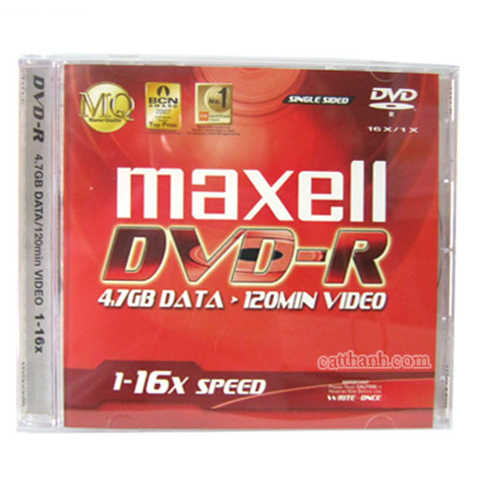 Đĩa DVD Trắng Maxell 4.7GB (Đĩa Kèm Hộp nhựa)