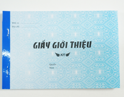 Giấy giới thiệu 1 liên 13x19cm