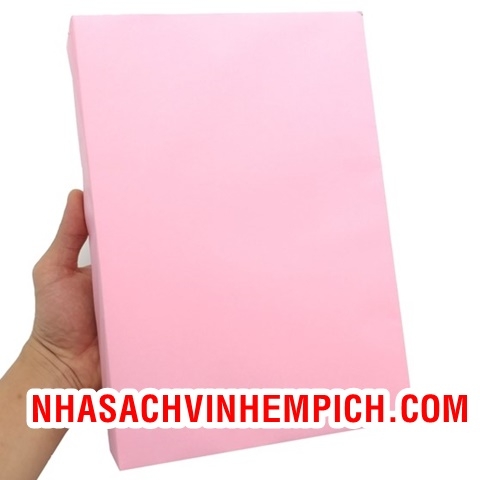 Giấy photo màu Hồng A4 70gsm