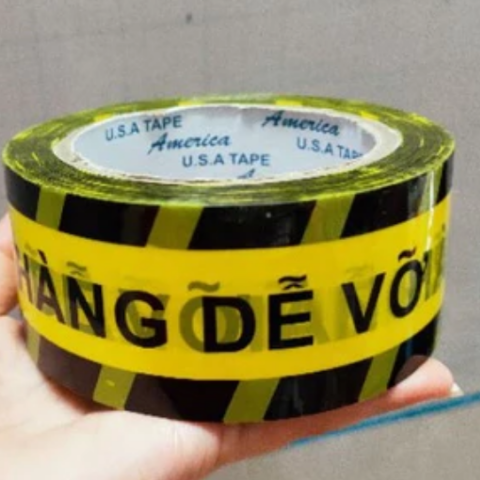BĂNG KEO IN CHỮ HÀNG DỄ VỠ ( nặng 200gram)