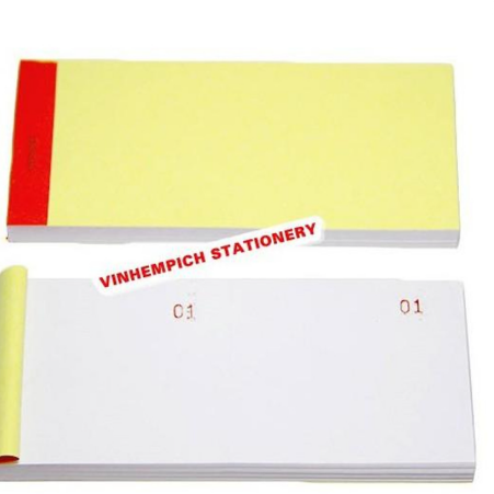 Combo 10 quyển Cùi xé có số (100 bộ) 6.5X14 cm