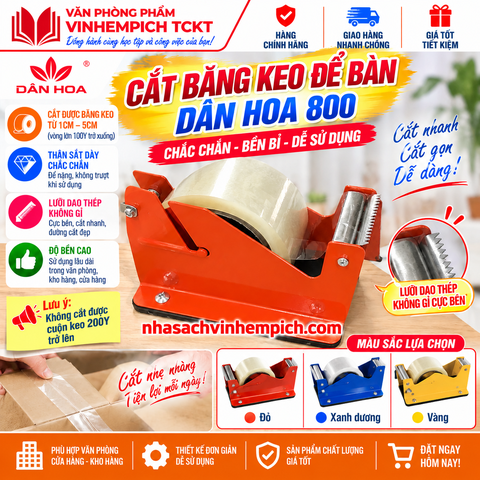 Dụng cụ cắt băng keo để bàn bằng sắt 5cm ( loại 100Y) DH800